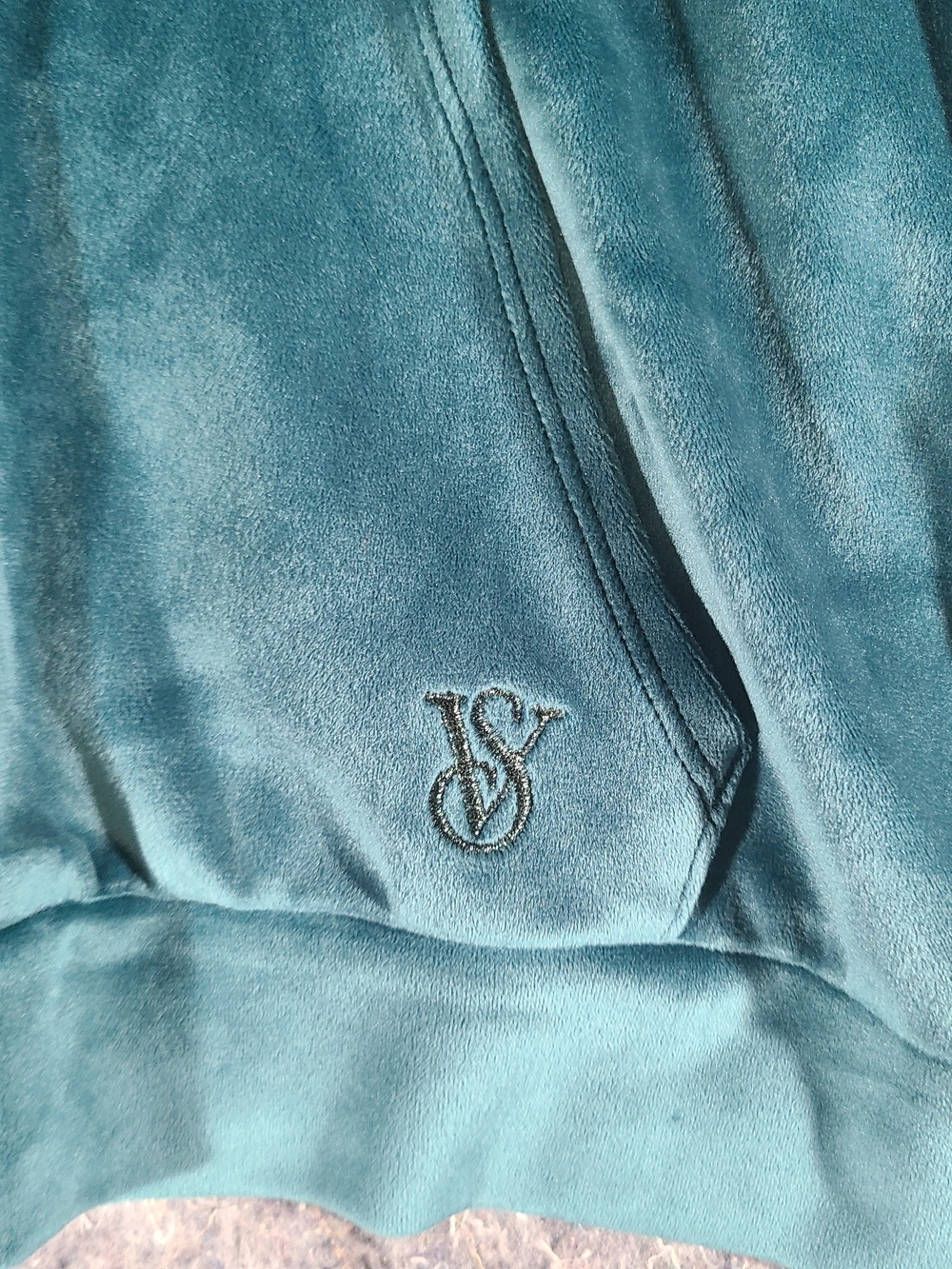 Victoria's Secret On Point Velour Tracksuit Set XL Hoodie L Joggers Y2K - Picture 7 of 11